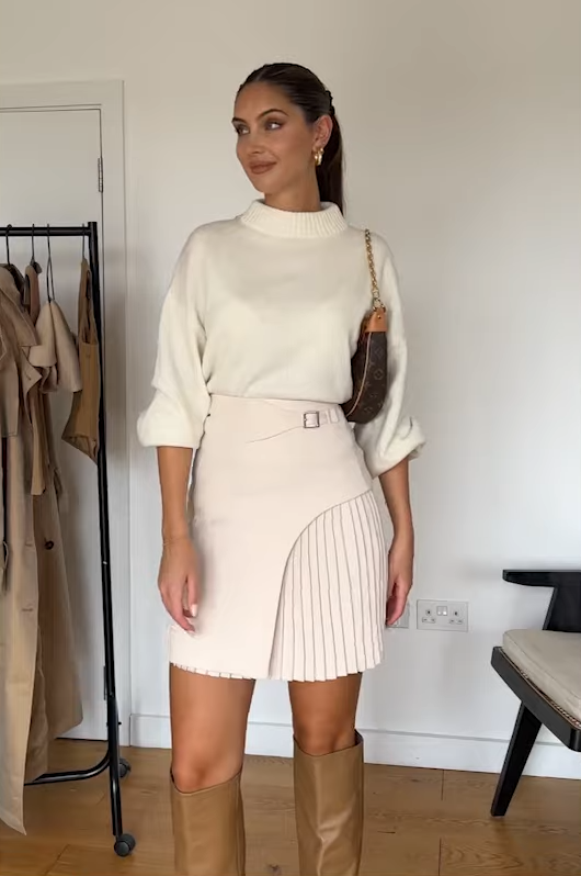 Cream Skirt