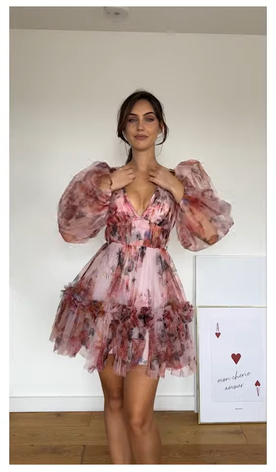 Karen Millen Pink Floral Dress