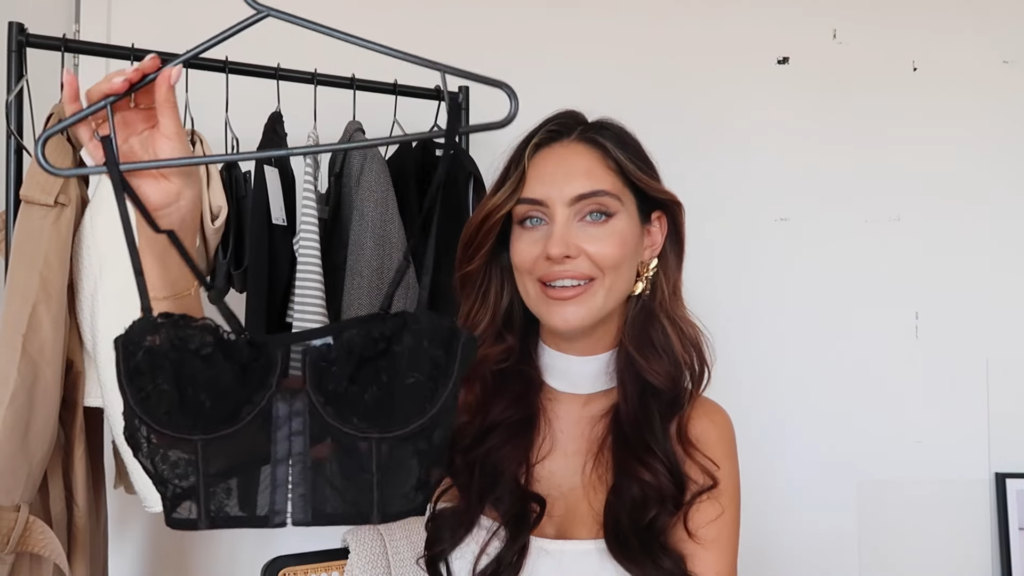 NA-KD Black Corset Bra