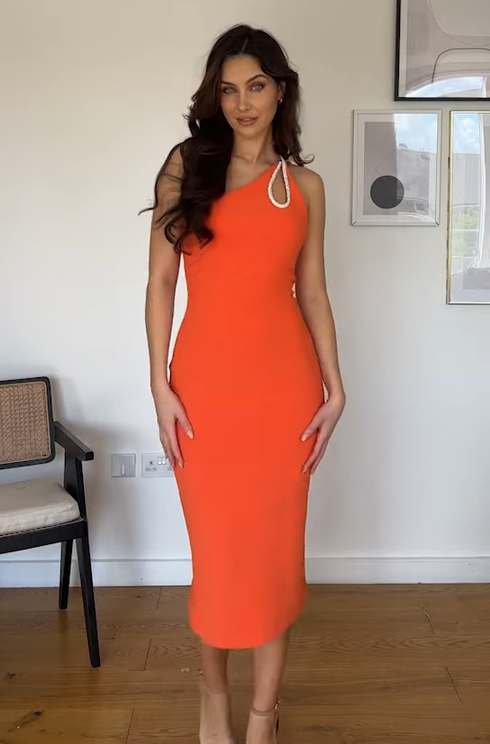 Orange One Shoulder