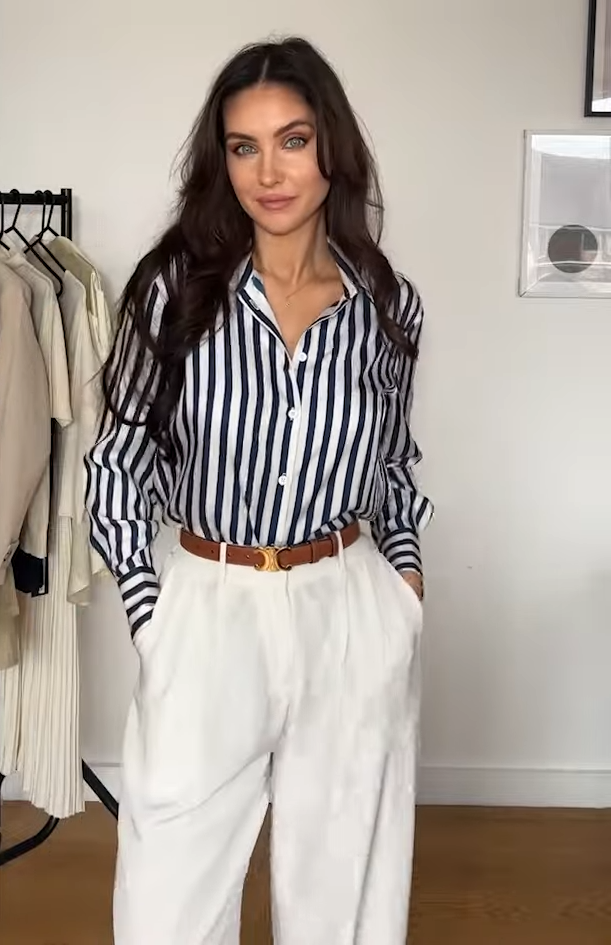 The Amalfi Stripe Silk Shirt