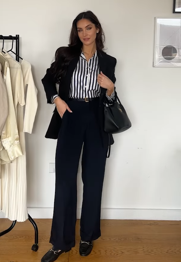 Timeless Pleated Wide-Leg Dense Silk Trousers