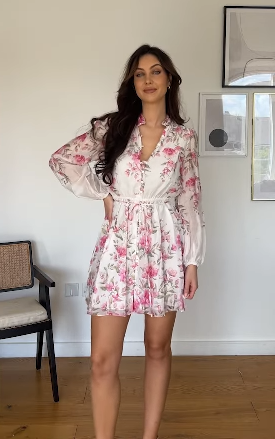 White Floral Dress