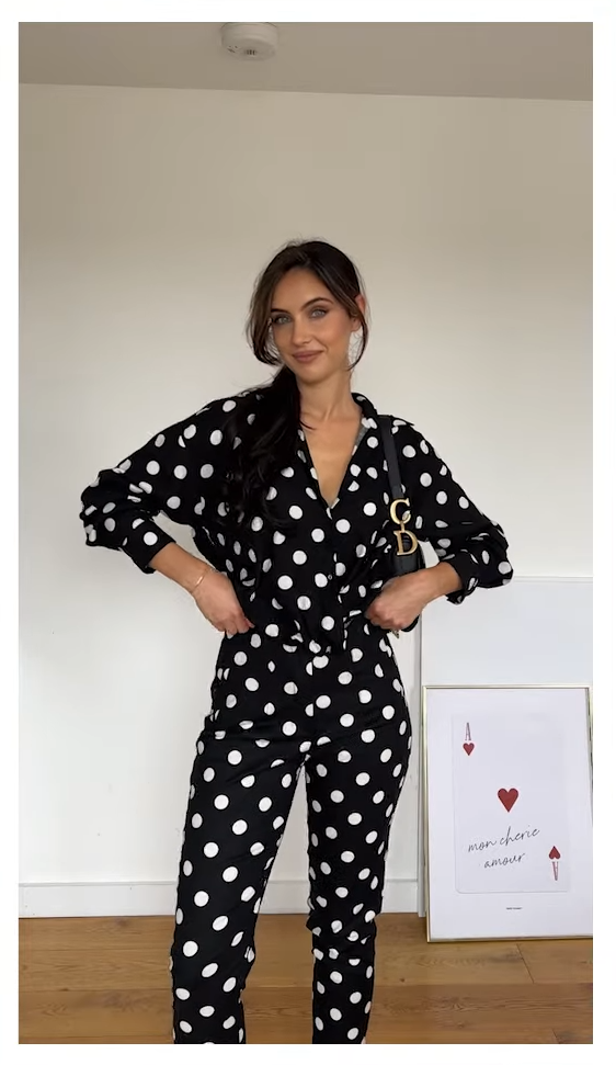Zara Black & White Polka Dot Co-Ord