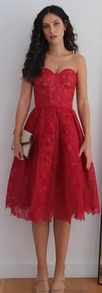 Olivia Cheery Red Dress