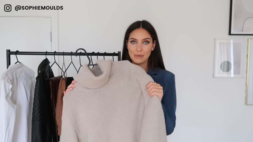 Cashmere-Blend Polo-Neck Jumper