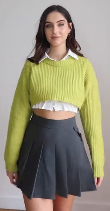 URBAN REVIVO GREY SKIRT