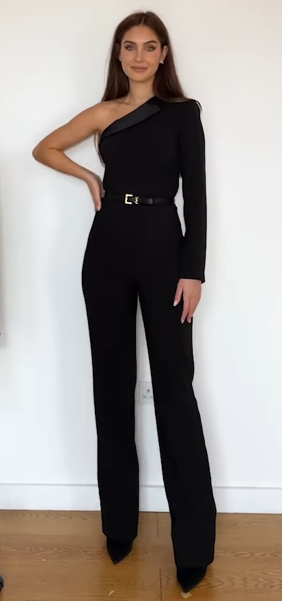 ZARA Asymmetric Long Blazer Jumpsuit