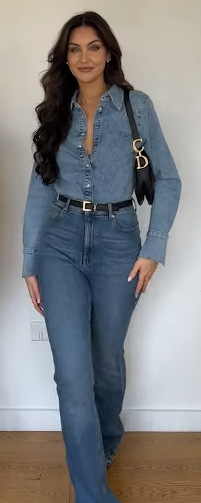 Organic Cotton Denim Western Shirt