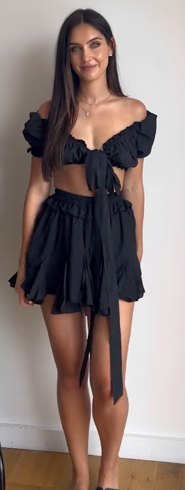 Black Ruffle Skirt