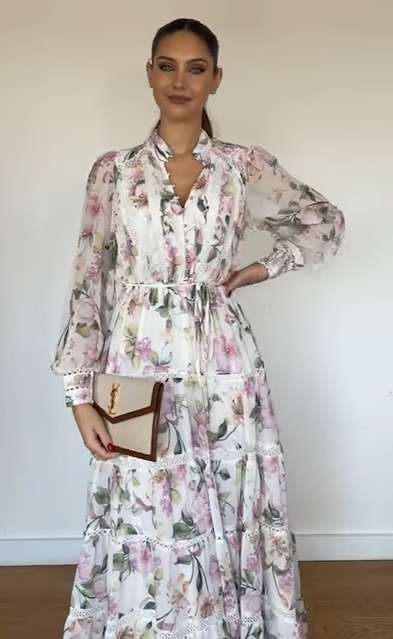 Juliette Trim Detail Midi Dress